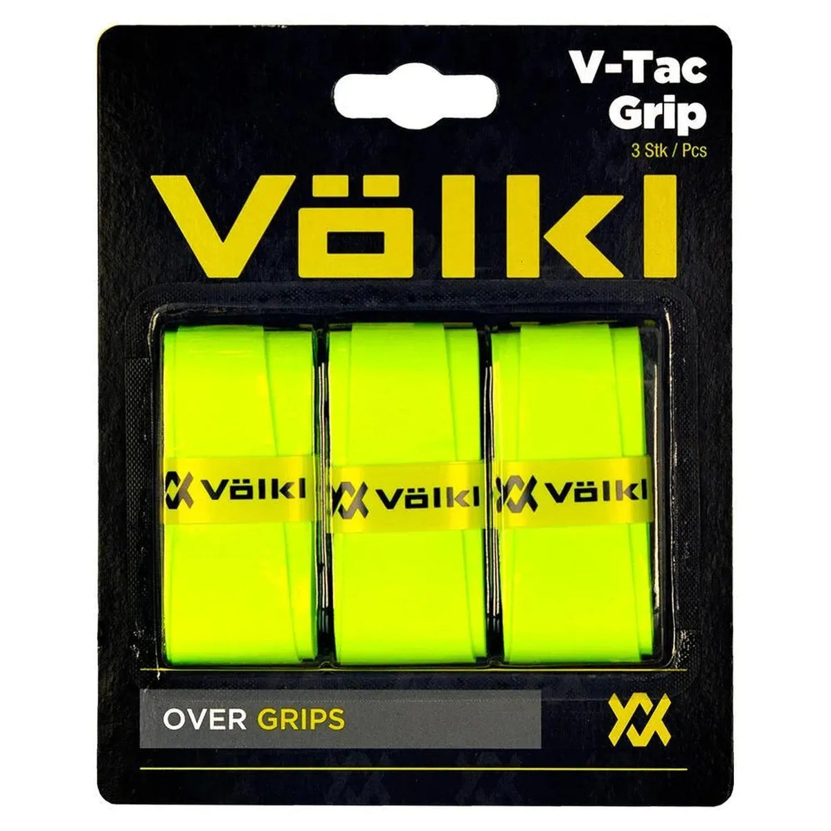 V-Tac 3 Pack Neon Yellow Tennis Overgrip - Kings Dr