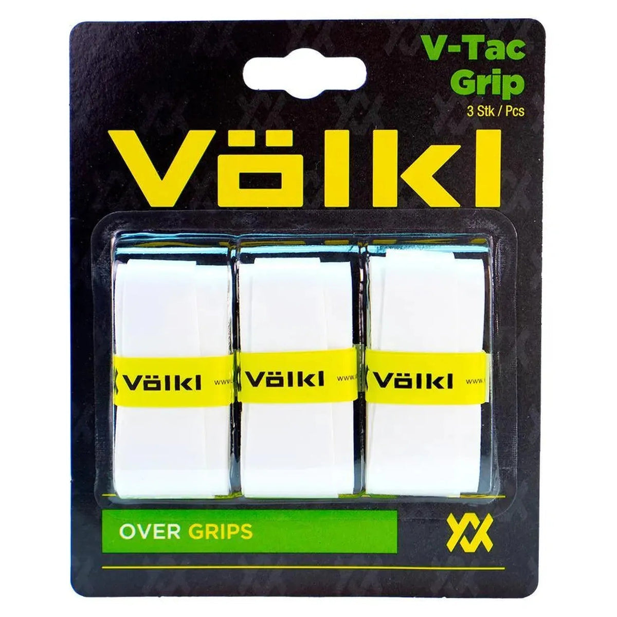 V-Tac 3 Pack White Tennis Overgrip - Kings Dr
