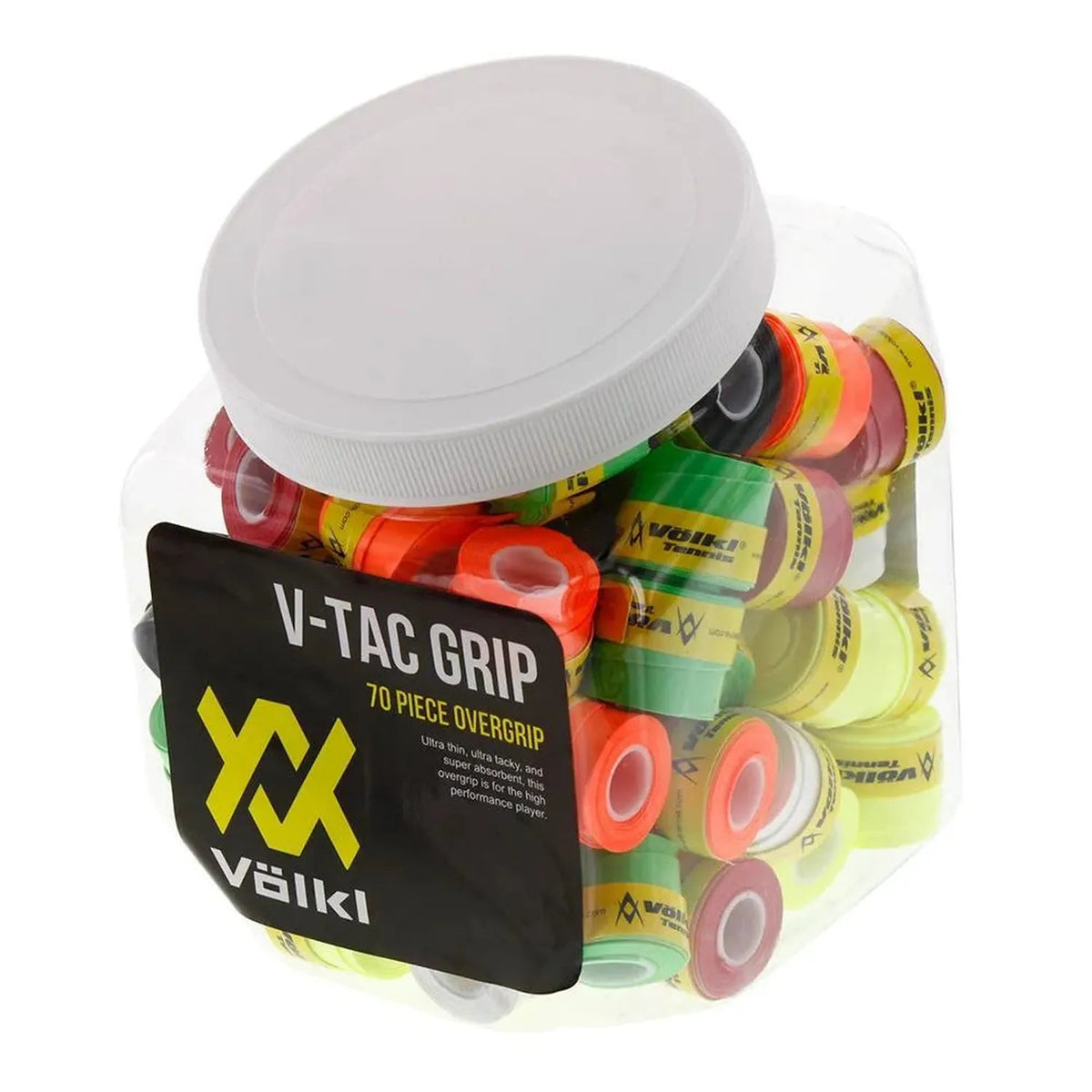 V-Tac Tennis Overgrip Jar 70 Count - Kings Dr