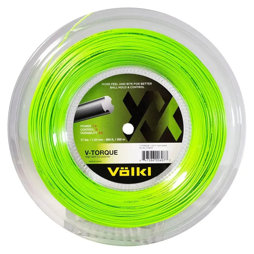 V-Torque 17G Tennis String Reel Neon Green - Kings Dr