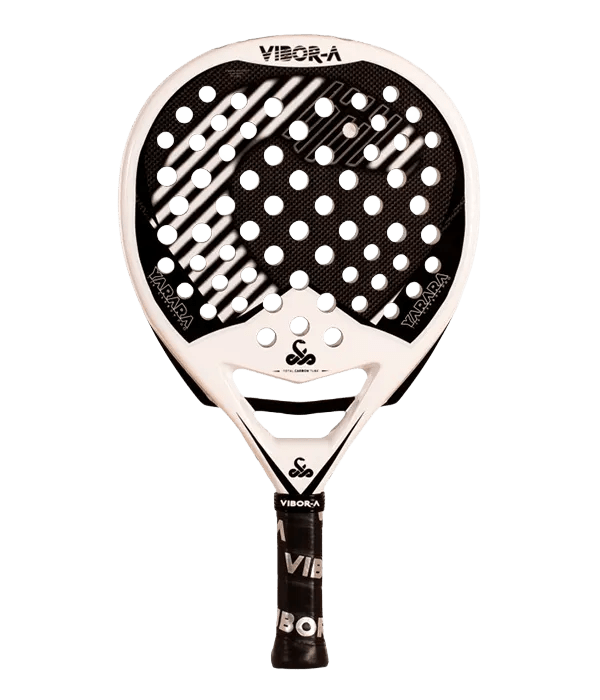 VIBOR-A Black Mamba Yarara Pro White 2.0 2026 Padel Racket - Kings Dr