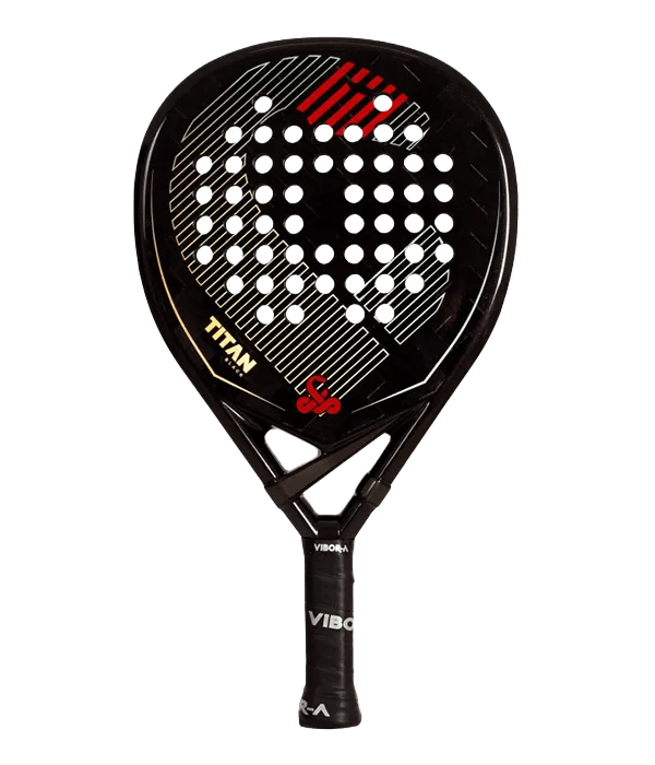 VIBOR-A Titan 15K Black Twill 2026 Padel Racket - Kings Dr