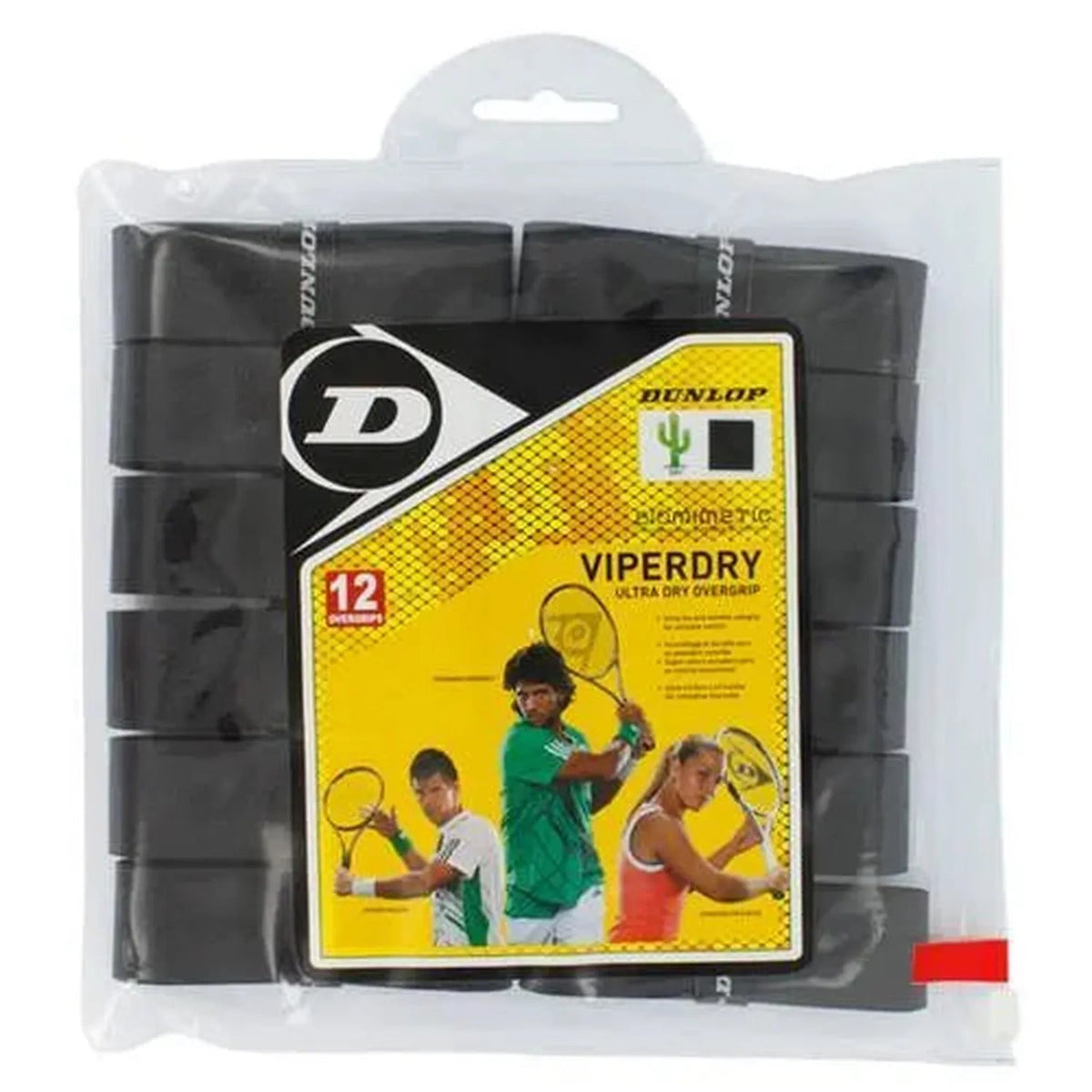 Viperdry Black 12 Pack Ultra Dry Tennis Overgrip - Kings Dr