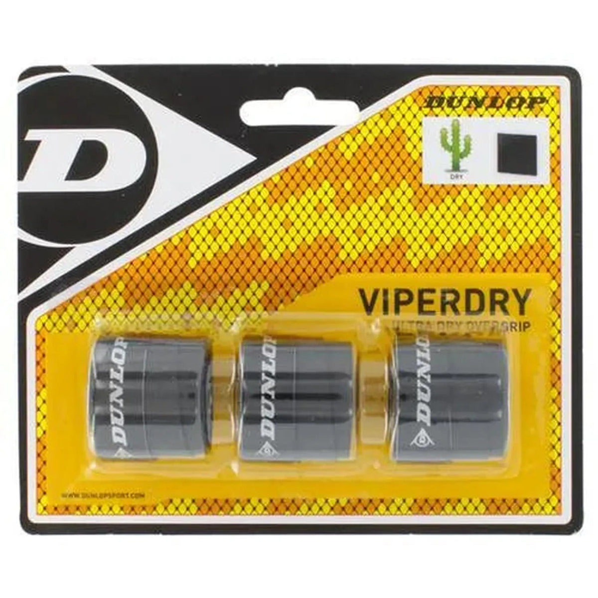 Viperdry Black 3 Pack Ultra Dry Tennis Overgrip - Kings Dr