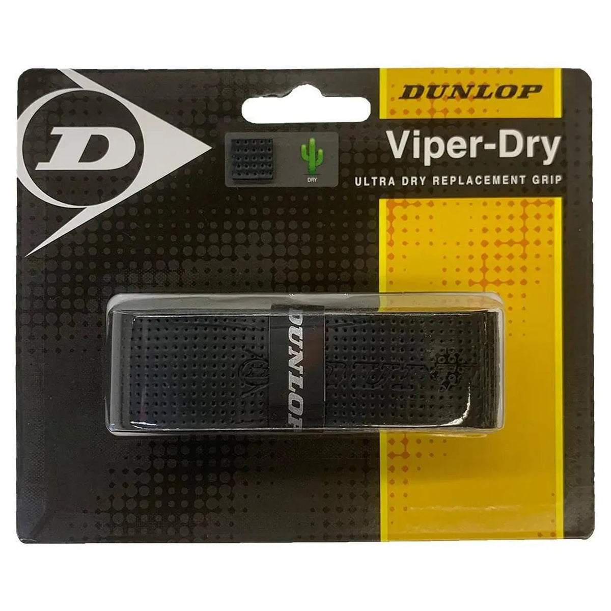 Viperdry Black Ultra Dry Replacement Tennis Grip - Kings Dr