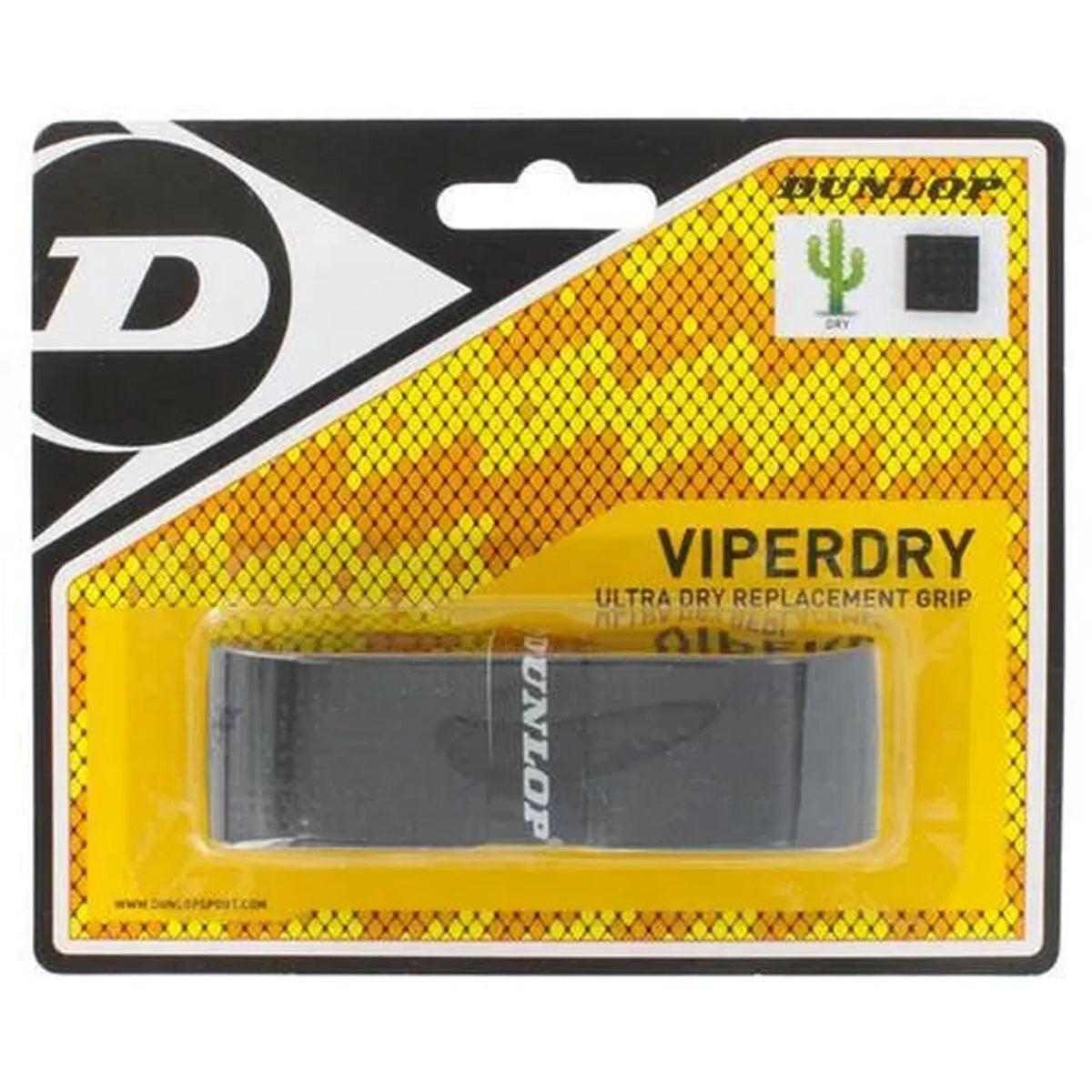 Viperdry Black Ultra Dry Replacement Tennis Grip - Kings Dr