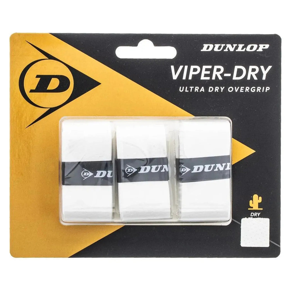 Viperdry White 3 Pack Ultra Dry Tennis Overgrip - Kings Dr