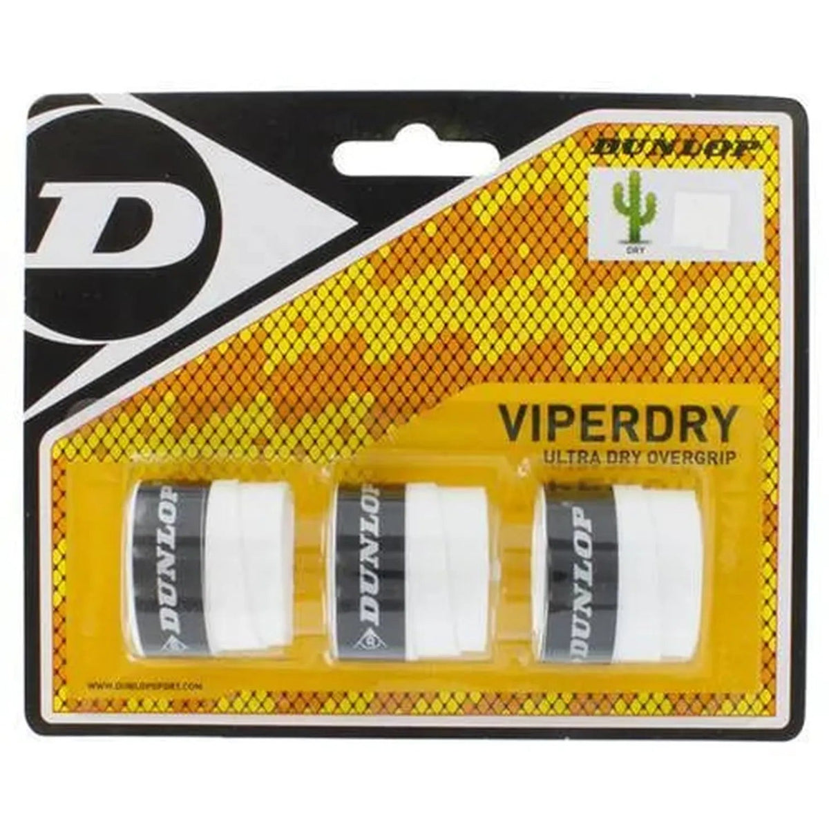 Viperdry White 3 Pack Ultra Dry Tennis Overgrip - Kings Dr