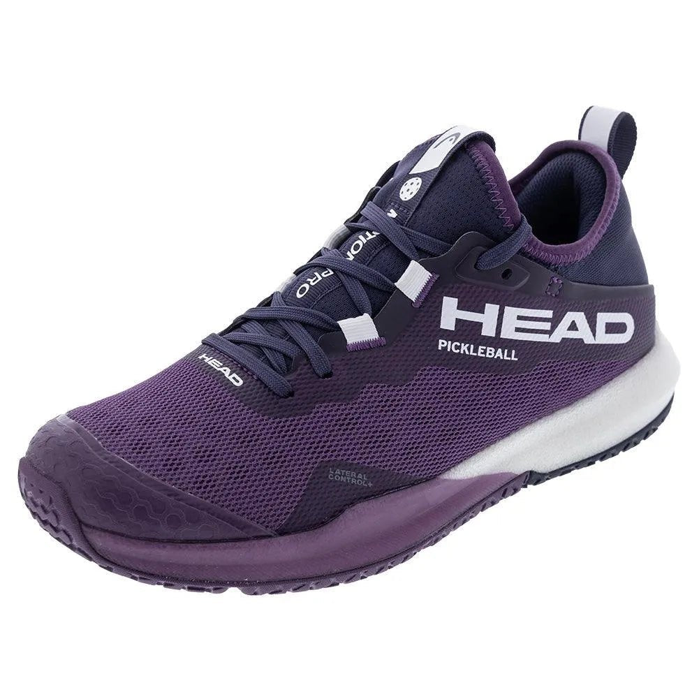 Women's Motion Pro Pickleball Shoes Plum and White - Kings Dr