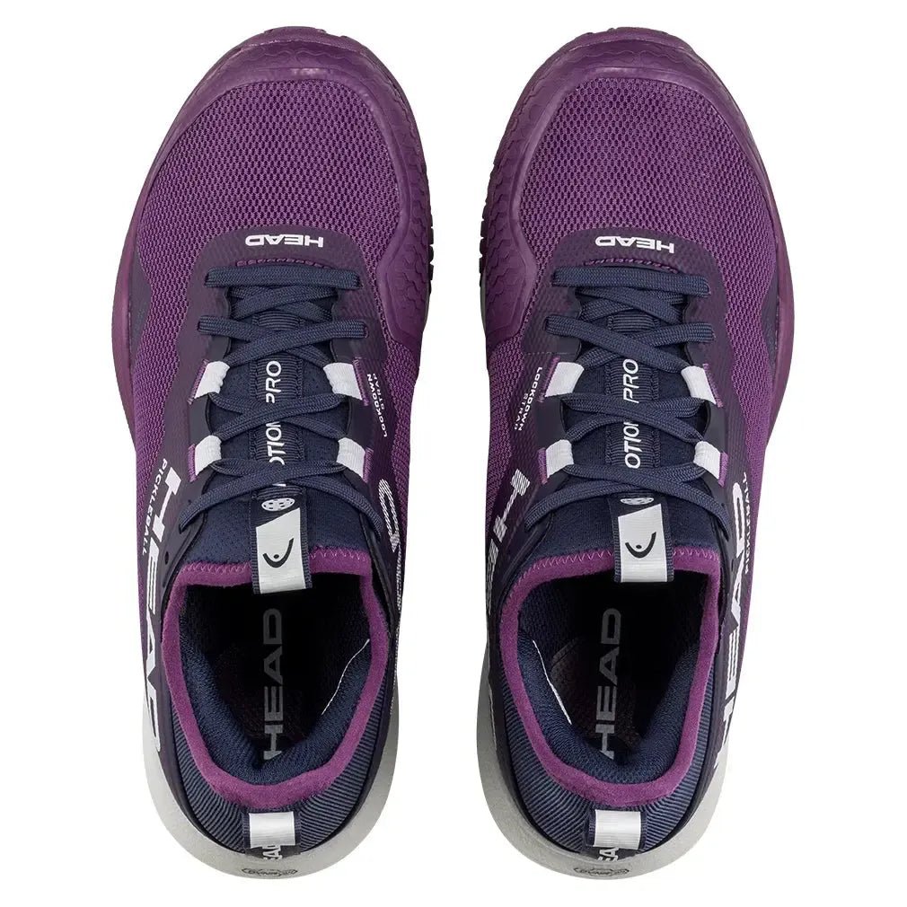 Women's Motion Pro Pickleball Shoes Plum and White - Kings Dr