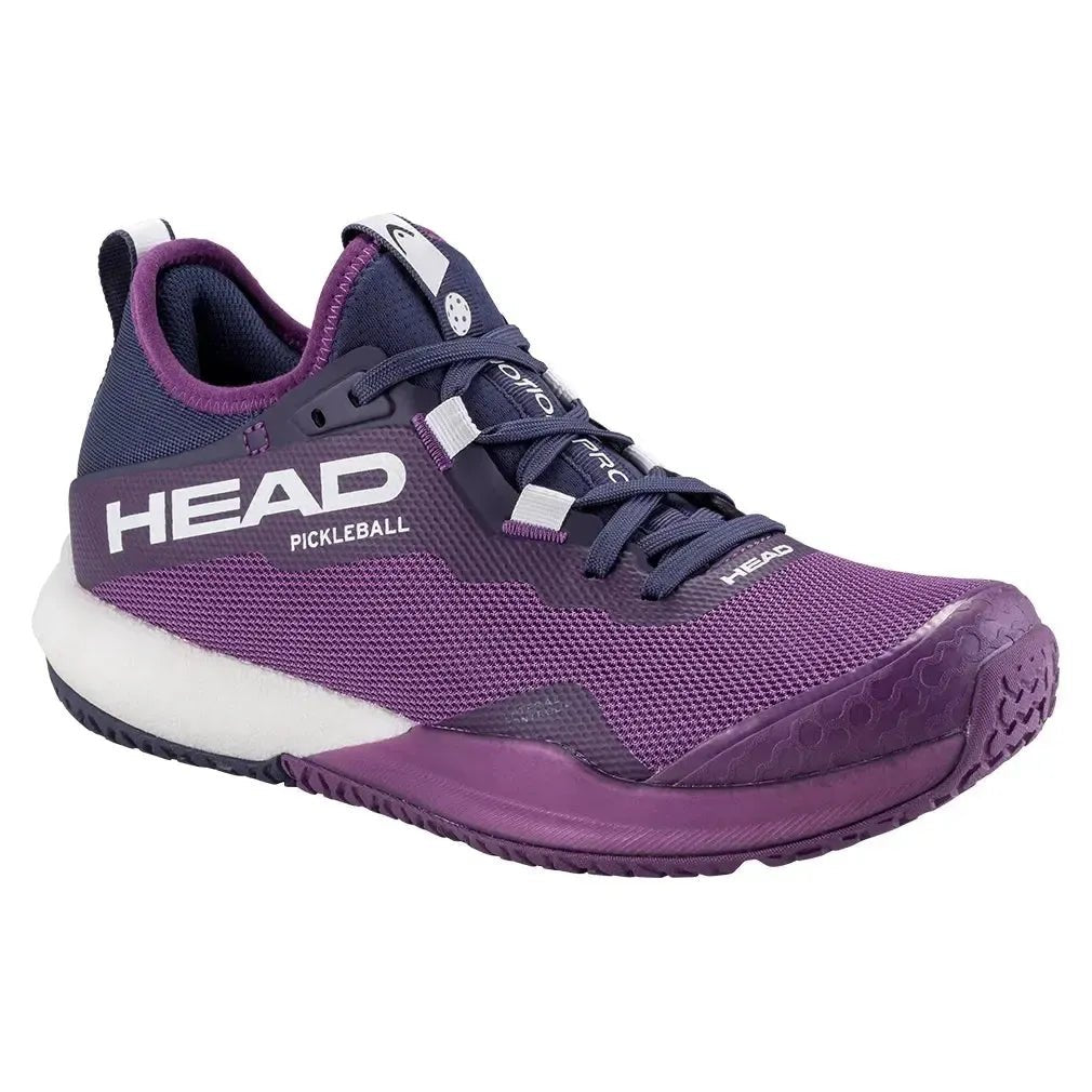 Women's Motion Pro Pickleball Shoes Plum and White - Kings Dr