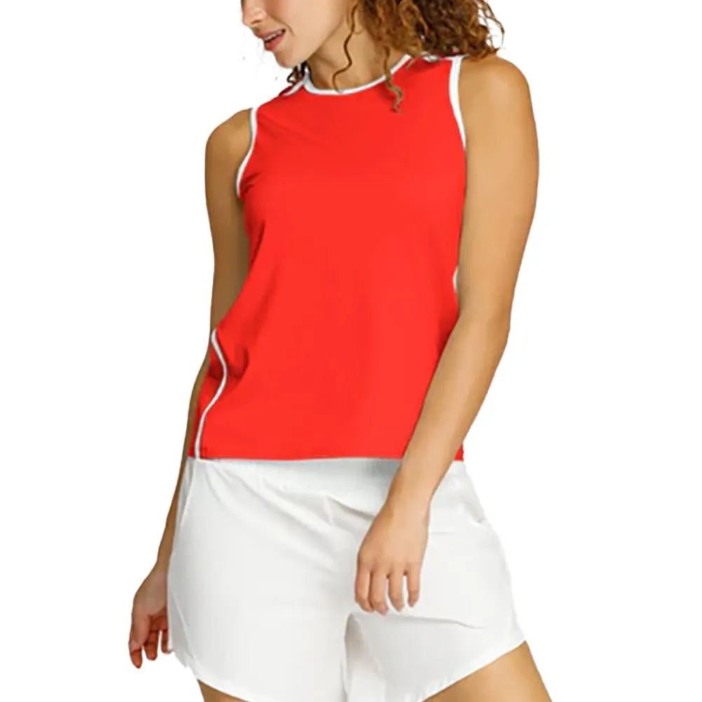 Womens Stance Sleeveless Pickleball Top Flamenco - Kings Dr