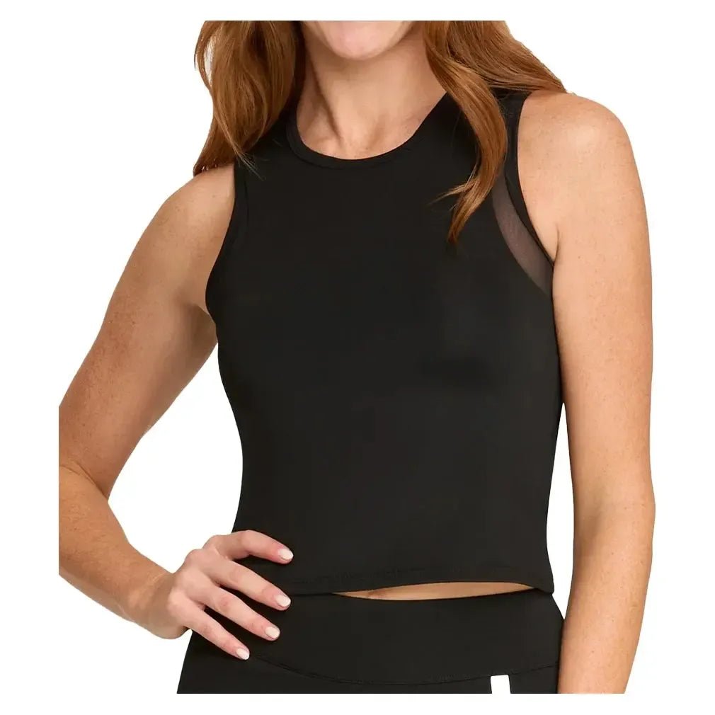 Women's Yana Cropped Pickleball Tank with Bra - Kings Dr