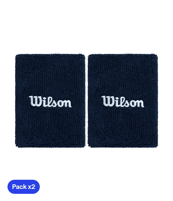Wristband Largas Wilson Azul Marino 2025 (x2) - Kings Dr