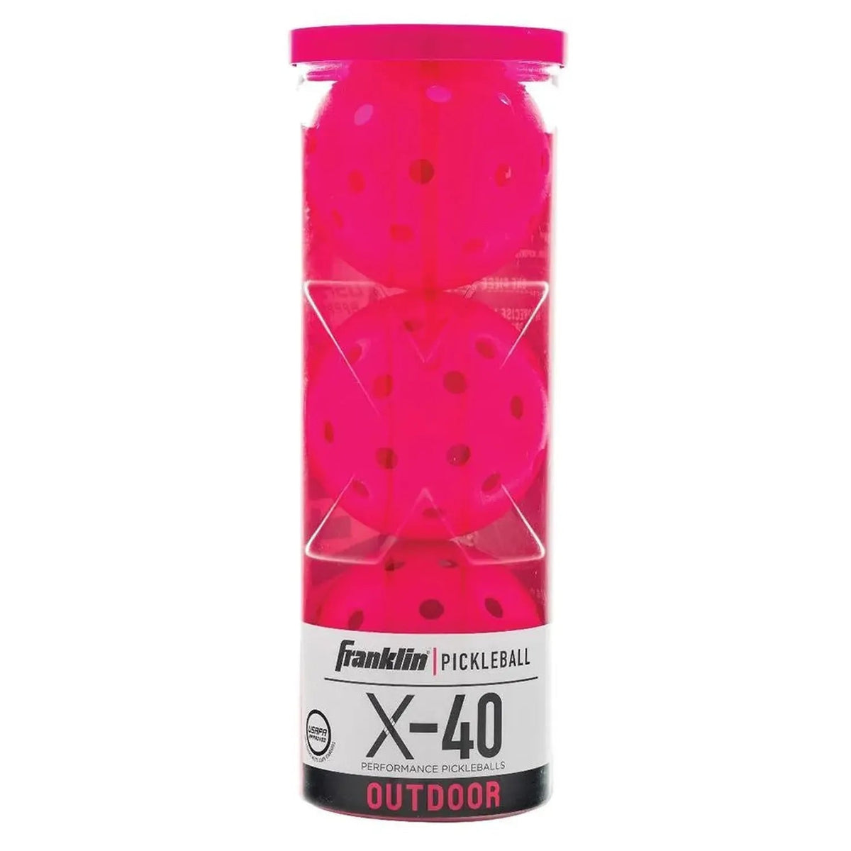 X-40 Outdoor Pickleballs 3 Pack Pink - Kings Dr